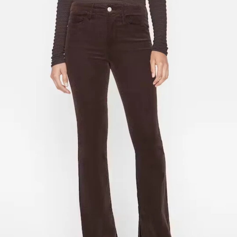 Frame — Le Mini Boot Slit in Espresso (Never Worn)